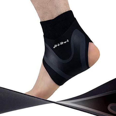HiRui Ankle Brace Ankle Support Ankle Wrap for Running, Arthritis, Pain Relief, Sprains, Sports Injuries and Recovery, Ultra-Thin Breathable Neoprene Ankle Compression Brace (Right Foot, Large)