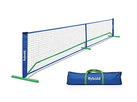 Pickleball Nets Portable Outdoor Portable Pickleball Net Regulation Size Equipment Lightweight Sturdy Interlocking Metal Posts with Carrying Bag for Indoor Outdoor Pickle Ball Game Court 22ft