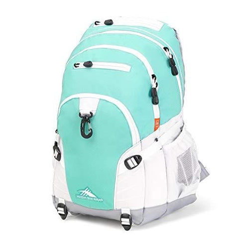 High Sierra Loop Backpack, Aquamarine/White/Ash