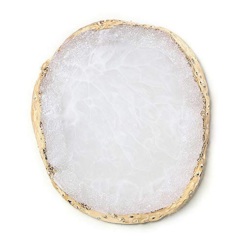 Newkelly Colorful Resin Painting Gel Palette Nail Art Polish Agate Mix Stirring Plate DIY