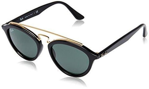 Ray-Ban INJECTED WOMAN SUNGLASS - BLACK Frame DARK GREEN Lenses 50mm Non-Polarized