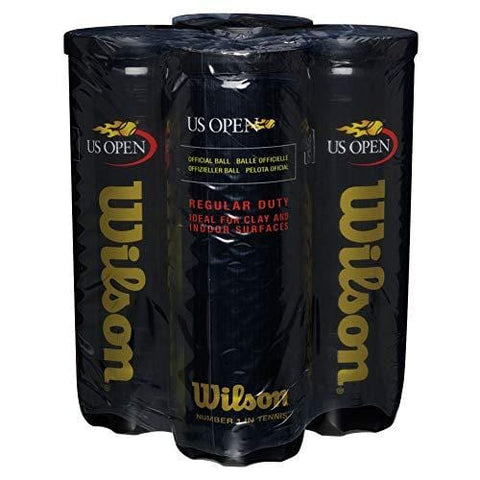 Wilson US Open Regular Duty Tennis Ball (4-Pack), Yellow