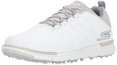 Skechers Men's Go Golf Elite 3 Golf Shoe,White/Gray,10.5 M US