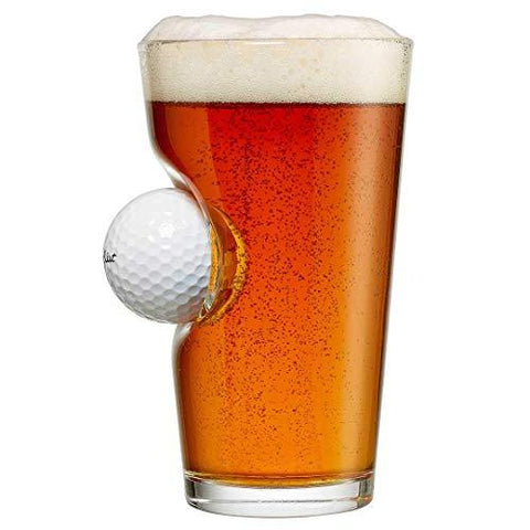BenShot Pint Glass with Real Golf Ball Made in the USA [product _type] Ben Shot USA - Ultra Pickleball - The Pickleball Paddle MegaStore