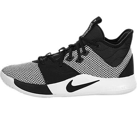 Nike Men's PG 3 Basketball Shoes, Black/Black/White (US 10)
