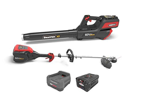 Snapper XD 82V MAX Cordless Electric Clean Up Bundle with String Trimmer, Leaf Blower, (1) 2.0 Battery and (1) Rapid Charger