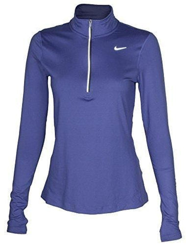 NIKE Womens Element 1/2 Zip Running Top, Purple , Medium