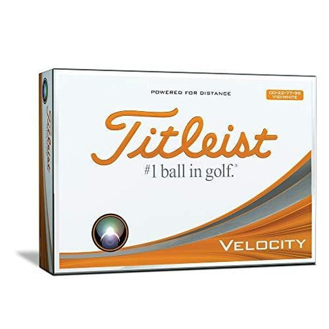 Titleist Velocity Golf Balls, White, Double Digit Play Numbers  (One Dozen)