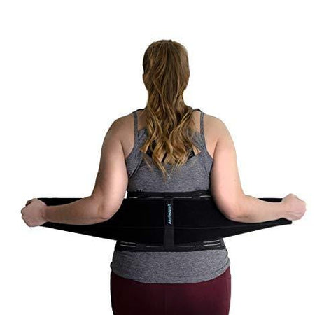 AireSupport by Dr. Hammond - Lumbar Support Back Brace with Reusable Ice/Hot Hot/Cold Pack and Removable Lumbar Pad and Back Brace - Soft Lumbar Back Brace - Lower Back Brace L/XL