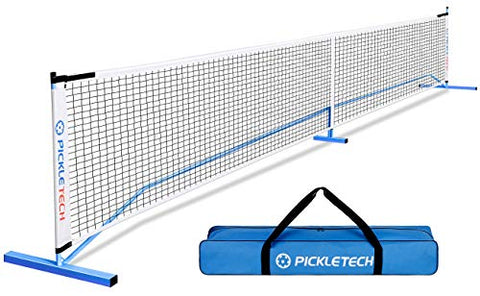 PICKLETECH Portable Pickleball Net Outdoor 22FT Regulation Size Set 3.0 Reinforced Version Blue