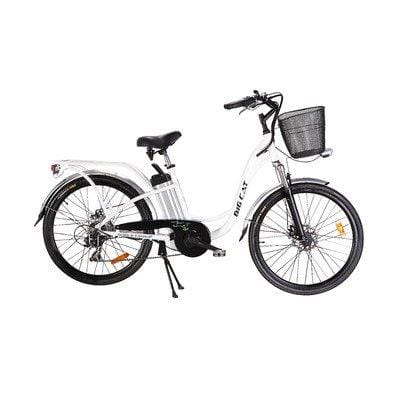 Big Cat Electric Bikes Long Beach Cruiser Bicycle, 26-Inch/One Size, Black Wheels