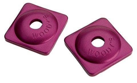 Woodys Square Aluminum Plate 7Mm Purple Bag Of 144 Asw-3735-C