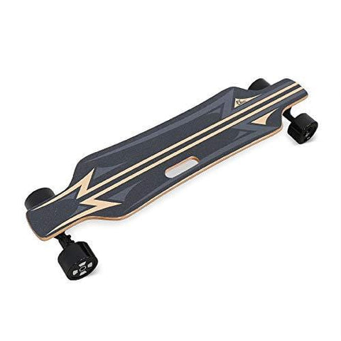 AC Electric Skateboard 350W Motor Longboard with Wireless Remote Control 6 Layers Maple 2 Layers Bamboo Bendable Deck and Smooth PU Caster Samsung Battery Cell