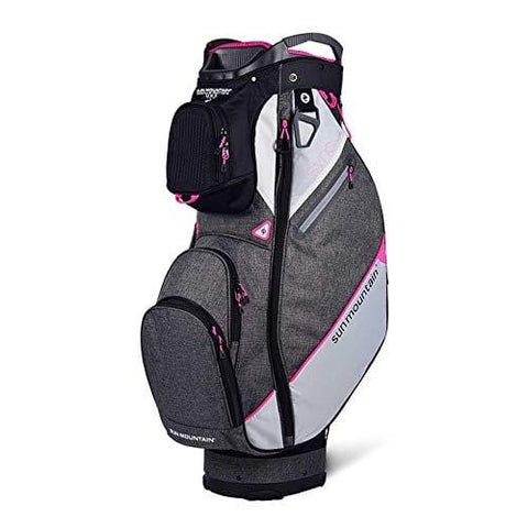 Sun Mountain Golf 2019 Sync Women Cart Bag - Black-Iron-White-Pink