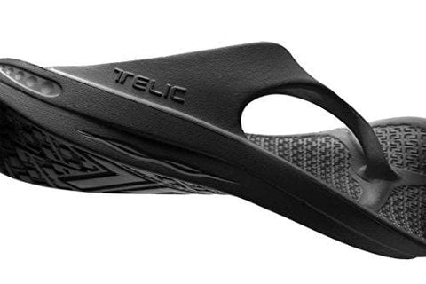 Telic Flip Flop Unisex EVA Sandals, Midnight Black S, Size - Mens-7 - Womens-8