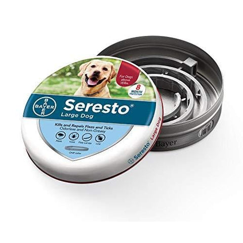 Seresto flea collar for dogs, 8-month flea and tick prevention for dogs over 18 lbs