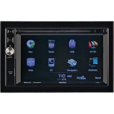 Jensen JRV9000R Touchscreen Multimedia Navigation System, Electronic AM/FM Tuner with RBDS, DVD/CD/MP3/WMA Playback, Built-in Bluetooth with External Microphone, Built-in GPS navigation and Mapping