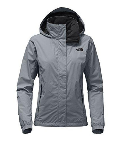 The North Face Women's Resolve 2 Jacket Mid Grey/TNF Black Large