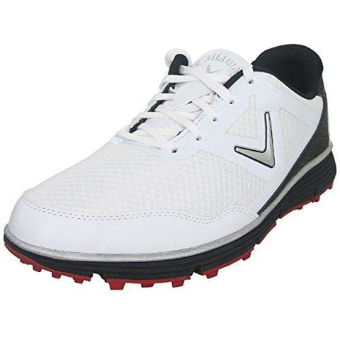 Callaway Men's Balboa Vent Golf Shoe, White/Black, 11 W US [product _type] Callaway - Ultra Pickleball - The Pickleball Paddle MegaStore