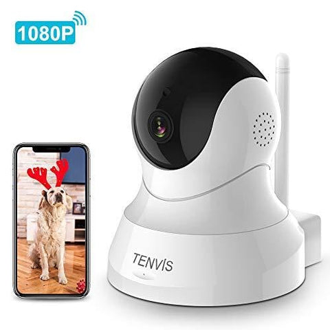 Dog Camera - TENVIS 1080P Indoor Security Camera, Dog Camera with Phone App Speaker, Pet Monitor Camera Baby Camera with Monitor, 2-Way Audio