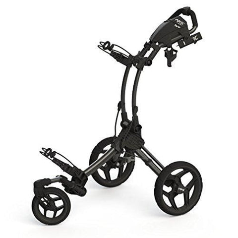Clicgear Rovic Model RV1S Swivel | 3-Wheel Golf Push Cart (Charcoal/Black) [product _type] Clicgear - Ultra Pickleball - The Pickleball Paddle MegaStore
