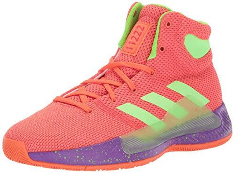 adidas Unisex Pro Bounce Madness 2019, True Orange/Solar Green/Shock red, 3.5 M US Big Kid