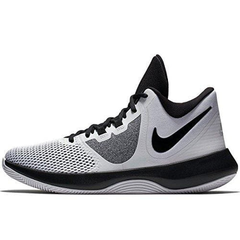 Nike Mens AIR Precision II Basketball Shoes (9 M US, White/Black)
