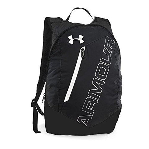 Under Armour Packable Backpack, Black (004)/White, One Size