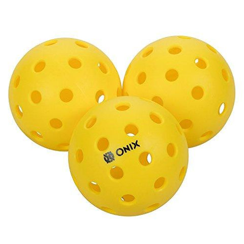 Onix Pure 2 Outdoor Pickleball Balls (4-Pack), Yellow