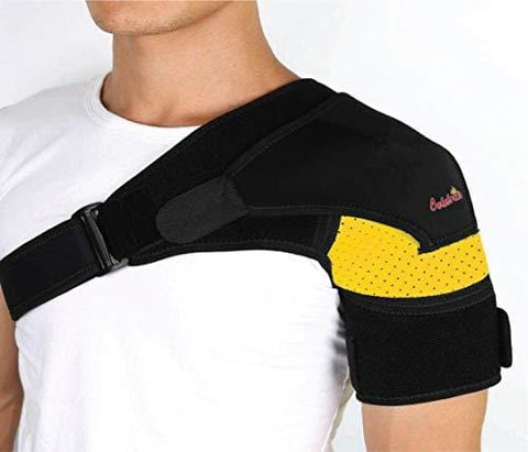 Shoulder Brace-Shoulder Compression Sleeve Strap wrap Provides Support & Ease in Rotator Cuff, Shoulder Pain & Labrum Tear Injury for Men & Women.