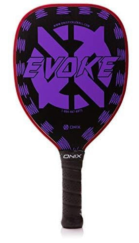 Onix Graphite Evoke Tear Drop Pickleball Paddle Features Tear Drop Shape, Polypropylene Core, and Graphite Face