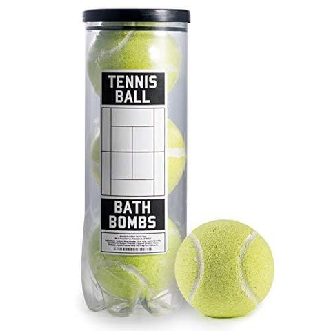 Tennis Ball Bath Bombs - 3 pack - Large, 6 oz Scented Bath Bomb Fizzies - Great Gift for Players, Women, Girls, Birthdays, Coaches, Opponents, Doubles Partners, High School Tennis, Women Leagues