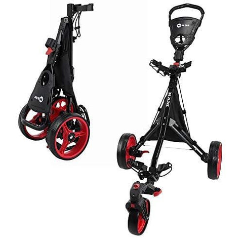 RAM Golf Push/Pull 3-Wheel Golf Cart with 360° Rotating Front Wheel