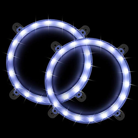 TongYu Set of 2 Cornhole Board Edge Night Lights,Light Up LED Lighting Cornhole Boards Kit, Long Lasting (72+ Hours) Great for Tailgates Backyard/Lawn Wedding BBQ & More! (Cold White Cornhole Light)