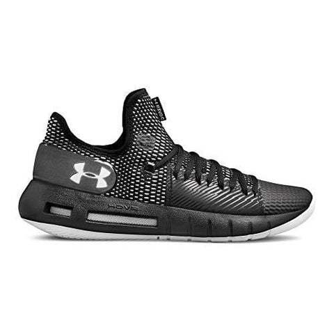 Under Armour Men's Drive 5 Low Basketball Shoe, Black (001)/White, 9.5