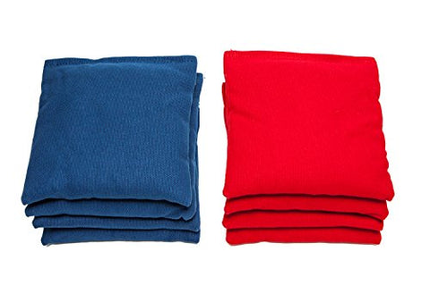 Weather Resistant Cornhole Bags (Set of 8) by SC Cornhole (Red/Royal Blue)