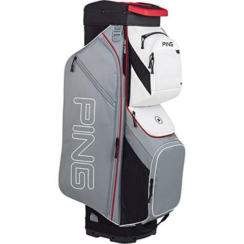 PING New 2019 Traverse 191 Silver/Scarlet/White 14-Way Golf Cart Bag