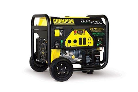 Champion 7500-Watt Dual Fuel Portable Generator with Electric Start