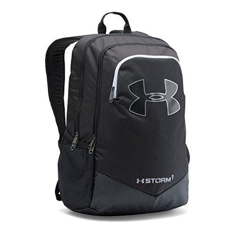 Under Armour Boy's Storm Scrimmage Backpack, Black (001)/Silver, One Size