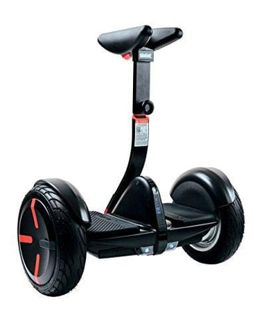 SEGWAY miniPRO Smart Self Balancing Transporter 2018 Edition, 12.5 Mile Range, 10 MPH of Top Speed, 10.5-Inch Pneumatic Air Filled Tires, Mobile App Control, Customizable LED Lights (Black)