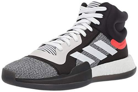 adidas Men's Marquee Boost, White/Black/aero Blue 11 M US