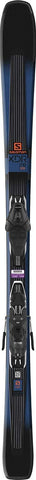 SALOMON XDR 76 St Skis w/Lithium 10 Bindings Mens Sz 140cm Black/Blue/Orange