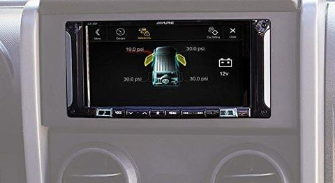 Alpine Electronics i207-WRA 7" Mech-Less Restyle Dash System with Apple Car Play & Android Auto for Jeep Wrangler (2007-2017)