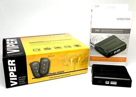 Viper 4105V Remote Car Starter 1-Way TWO 4-Button Remotes Keyless NEW 2017 Model & Directed DB3 XPressKit DEI Databus ALL Combo Bypass / Door Lock Interface Bundle Package