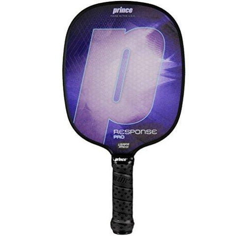 Prince Response Pro Pickleball Paddle | Purple | 4 3/8" Large Grip | Light Weight