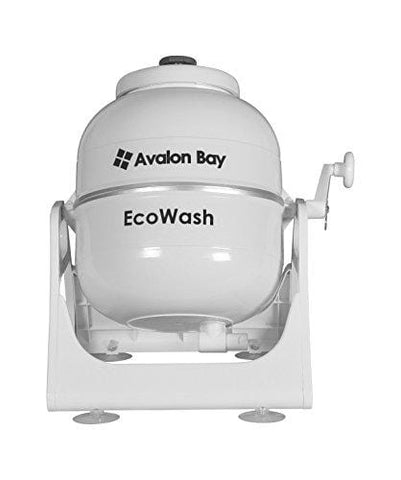 Avalon Bay Ecowash Portable Hand Cranked Manual Clothes Non-Electric Washing Machine, Counter Top Washer for Camping, Apartments, RV's, or Delicates
