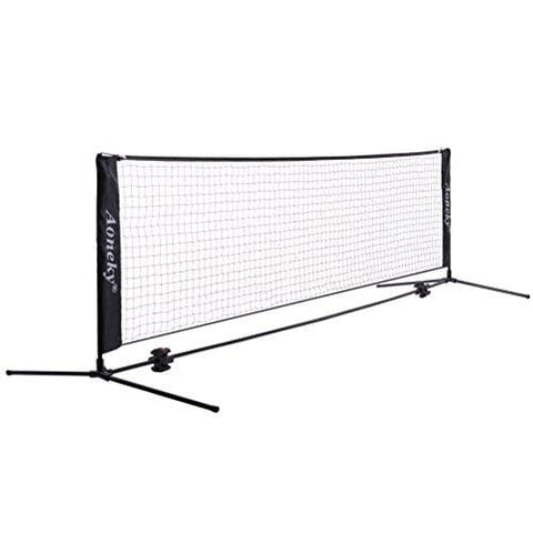 Aoneky Mini Portable Tennis Net for Driveway - Kids Soccer Tennis Net - Family Pickleball Tennis Game Toy for Boys Children Aged 6+ Years Old (10 Feet)