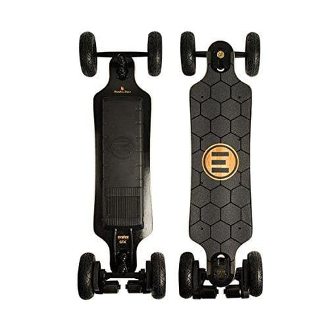 Evolve Skateboards – Bamboo GTX All-Terrain Electric Longboard Skateboard – 20 Mile Range – 26 mph Top Speed –Digital LCD Screen Remote Control – Lithium-Ion Battery