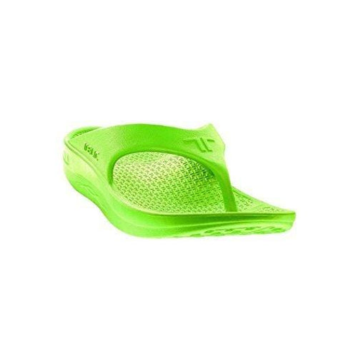 Telic Flip Flop Lime Arch Support Sandal Mens with Nail Clipper Size 7