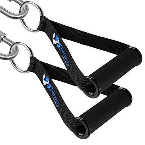 Fitteroy Premium Heavy Duty Exercise Handles (Set of 2) for Cable Machines and Resistance Bands